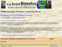 Tablet Screenshot of ernestus-family.org